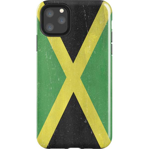 Jamaica Flag Distressed iPhone 11 Pro Max Impact Case